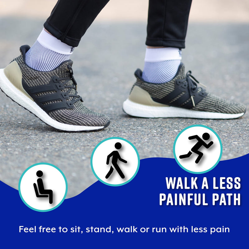 [Australia] - Bitly Plantar Fasciitis for Women & Men Socks Foot & Ankle Compression Sleeve, Pink, M Medium 1 