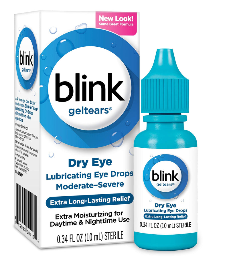 [Australia] - blink Gel Tears Lubricating Eye Drops 10 mL (Pack of 3) 0.34 Fl Oz (Pack of 3) 