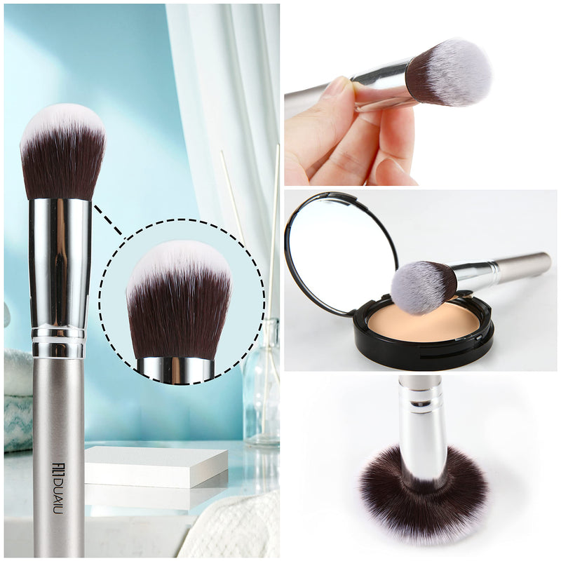 [Australia] - Makeup Brushes DUAIU 16pcs Makeup Brush Set Premium Synthetic Bristles Wooden Handle Foundation Brush Concealers Eyeshadow Make up Brushes Set with 5 Makeup Sponge 