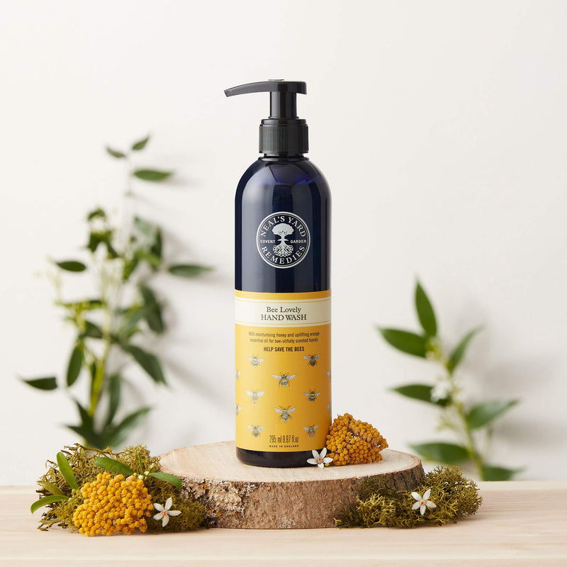[Australia] - Neal's Yard Remedies Bee Lovely Duo - Discovered Beautifully Scented Hands - Hand Wash and Hand Cream - 3% of Sales go to Save The Bees Charity 2 Piece Set 