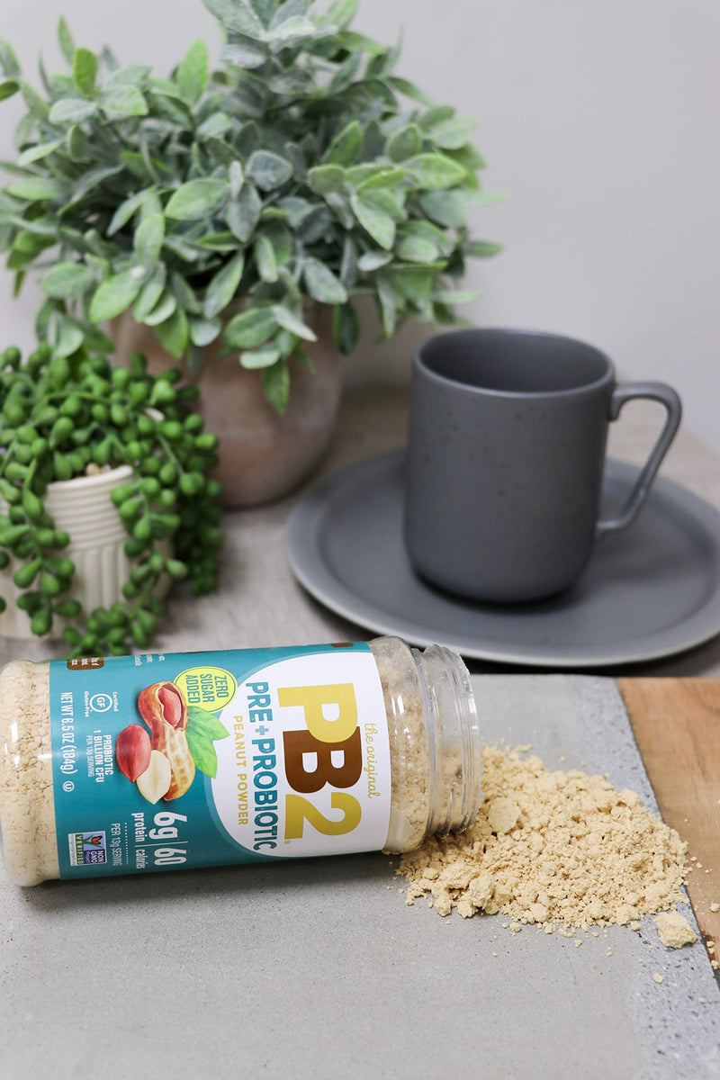 [Australia] - PB2 Peanut Butter Powder - No Sugar Added, Supplemented with Prebiotics + Probiotics, Gluten Free, Non-GMO [6.5 oz] 