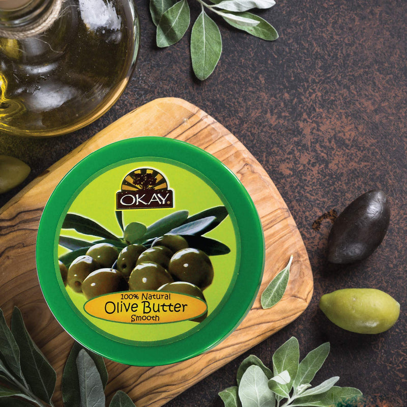 [Australia] - Okay, Olive Butter For Skin Hair Restores Moisture to Dry Damaged Skin Heals Nourishes Conditions Hair 100 Natural OKAYOLIVEB7, 7 Ounce 