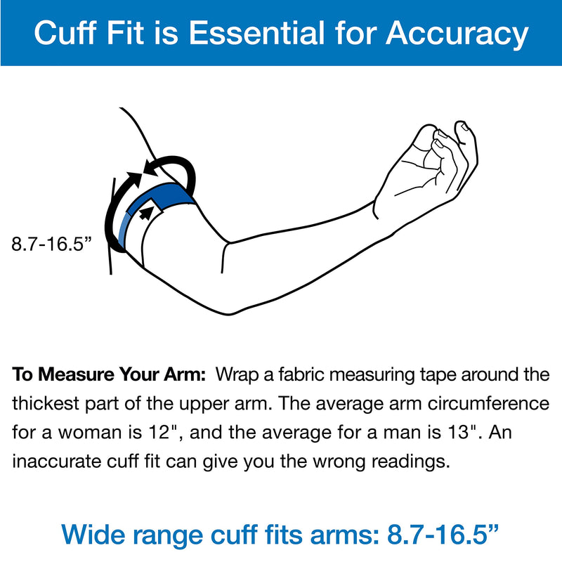 [Australia] - Microlife Wide-Range Replacement Blood Pressure Cuff for Upper Arms 8.7-16.5-Inch 