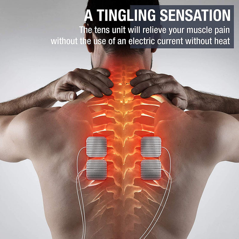 [Australia] - TENS Therapy Massager by Ultima OTC - Electric Muscle Contraction Stimulator for Electrotherapy Pain Relief - Massage Unit and Pain Therapy Device (White) 