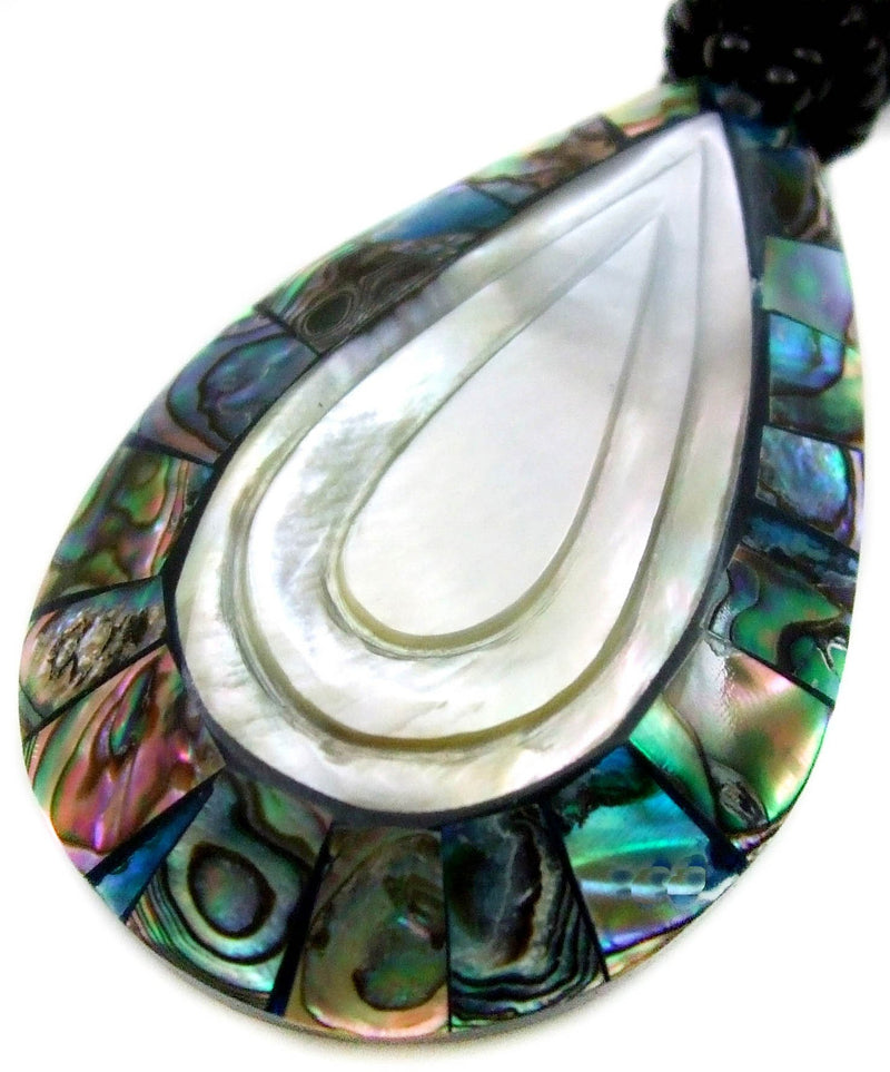 [Australia] - Swimmi Natural Abalone Shell 19 inch Bead Necklace BA258-B 