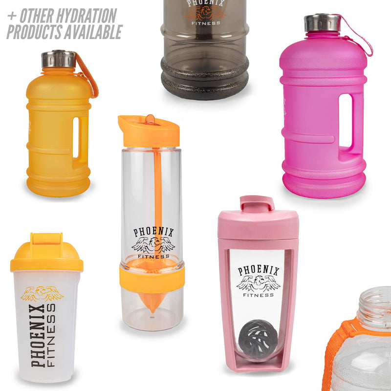 [Australia] - Phoenix Fitness Protein Shaker Bottle - 500ml BPA Easy Clean Drinks Bottle - Protein Bottle with Measurement Markings, Filter and Screw Top Lid 
