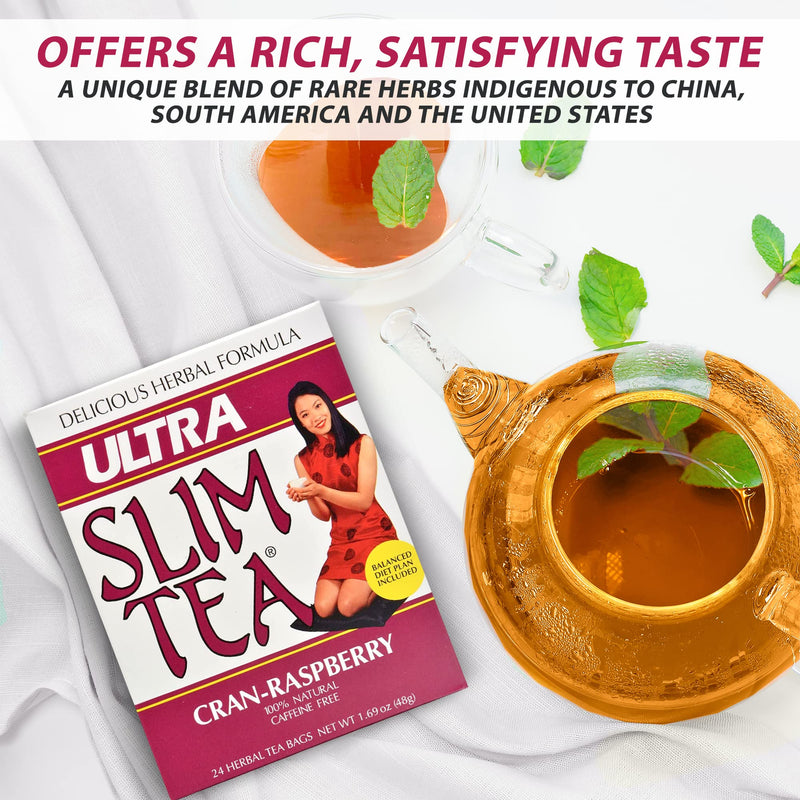 [Australia] - Ultra Slim Tea, Cran-Raspberry, Tea Bags, 24 Count Box 24 Count (Pack of 1) 