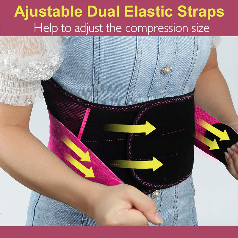 [Australia] - 2.0 Version Lower Back Brace for Pain Relief, Back Brace for Lifting at Work, Back Brace for Herniated Disc and Sciatica, Back Support Belt for Women S/M Fits 26"-32"Belly Waist Red…… Small/Medium (Pack of 1) 