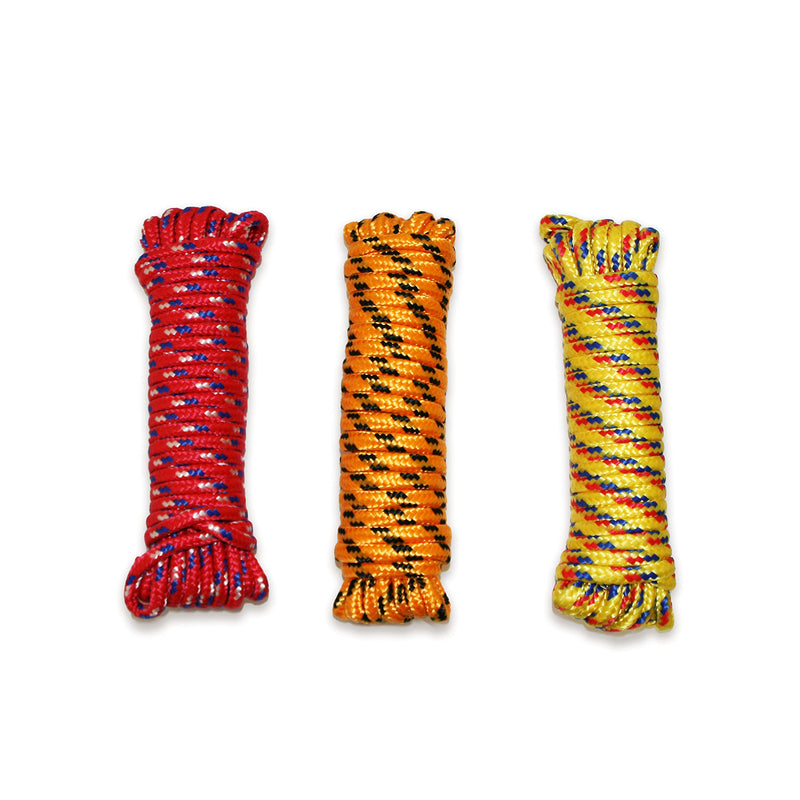 [Australia] - MaxxHaul 50228 Diamond Braided Rope of 1/4" x 25' Extra Strength-Sunlight and Weather Resistant, Multicolor 1/4" x 25' 