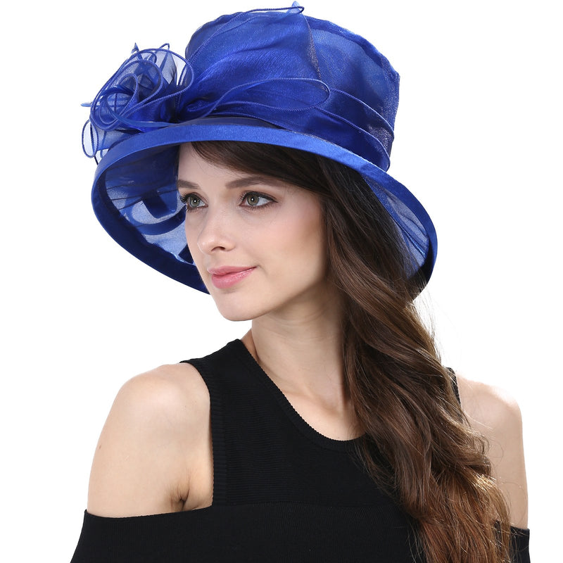 [Australia] - Original One Women's Kentucky Derby Tea Party Dress Church Fascinators Fancy Hats Blue 