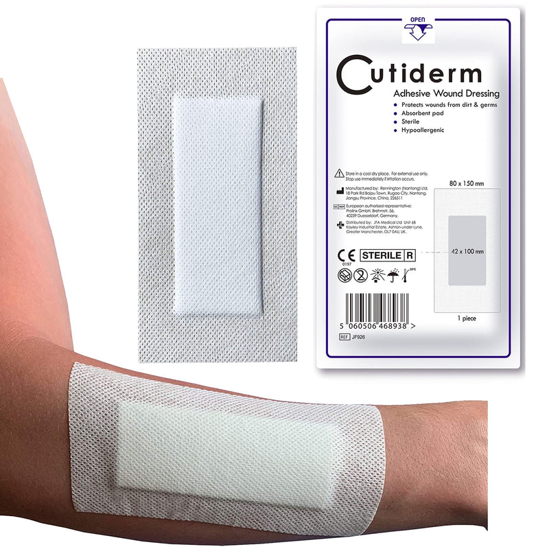 [Australia] - Pack of 30 Cutiderm Assorted Adhesive Sterile Wound Dressings Suitable for cuts and grazes, Diabetic Leg ulcers, venous Leg ulcers, Small Pressure sores 