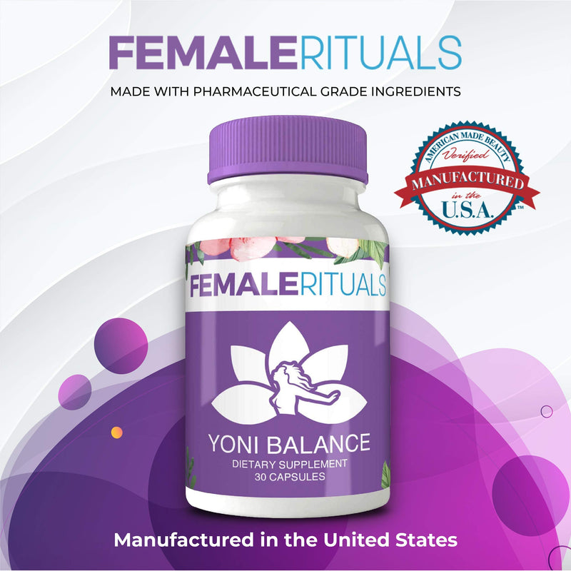 [Australia] - Female Rituals Yoni Balance Vaginal Tightening Pills with Kacip Fatimah, No Tightening Gel or Cream Needed - Vaginal Rejuvenation and Dryness Moisturizer 