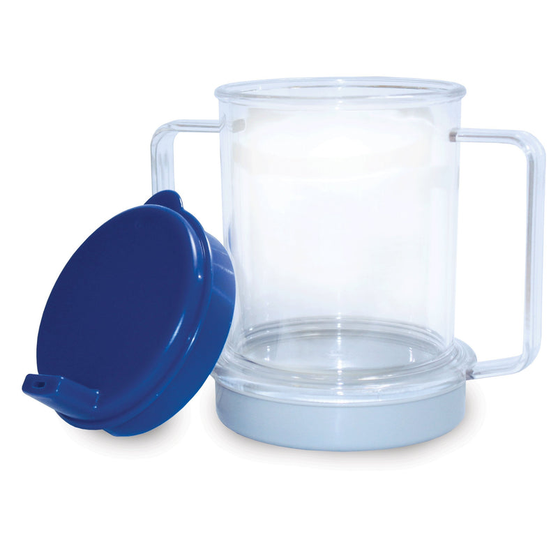 [Australia] - Rehabilitation Advantage Clear Spouted Cup with Two Handles, Weighted, 1 Count 