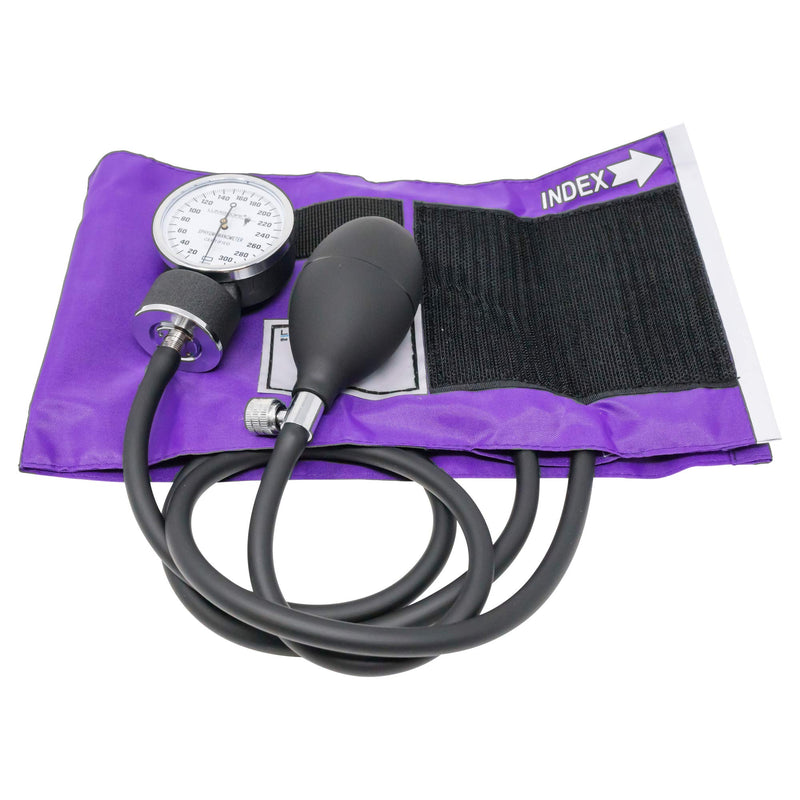 [Australia] - Lumiscope Professional Blood Pressure Kit - Stethoscope, Manual BP Cuff & Sphygmomanometer - Grape 