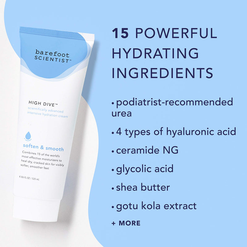 [Australia] - Barefoot Scientist High Dive Intensive Hydration Foot Therapy Cream, Specialized Moisture for Dry Feet and Cracked Heels 