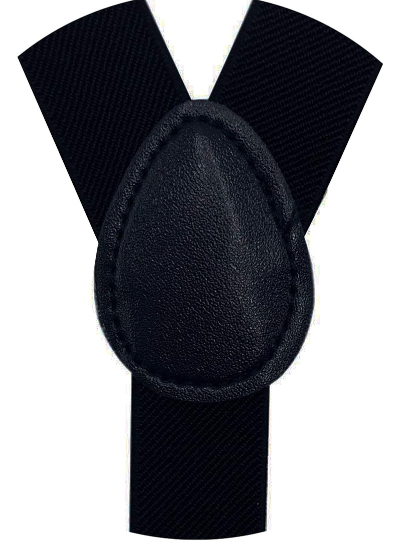 [Australia] - Consumable Depot Solid Color Suspenders Y-Back | Adjustable and Elastic | Black 