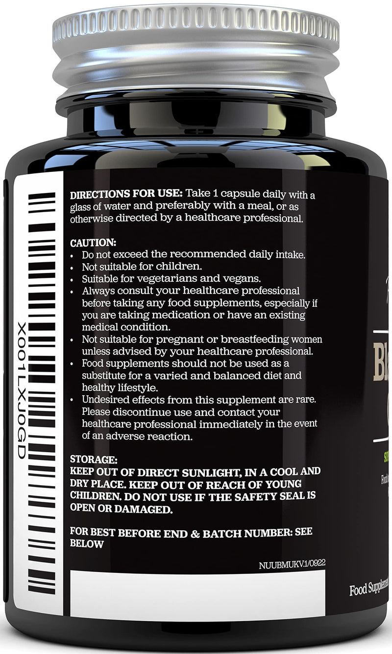 [Australia] - Maca Root 6000mg - High Strength Complex with Black Peruvian Maca, Korean Panax Ginseng & Black Pepper - 180 Vegan Capsules - 6 Month Supply - Capsules not Tablets 
