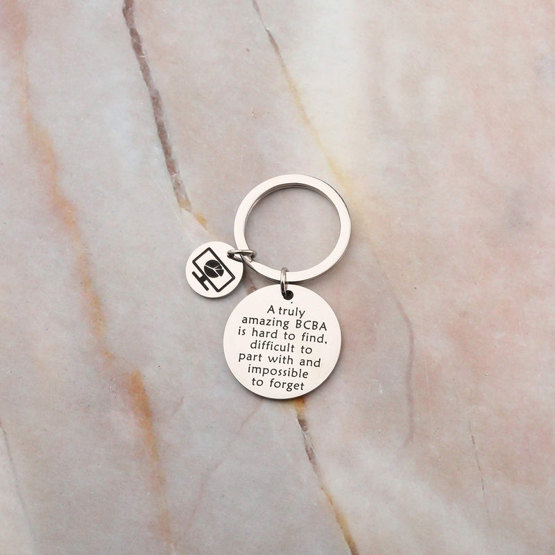 [Australia] - AKTAP Behavior Analyst Gift BCBA Gift A Truly Amazing BCBA is Hard to Find Keychain Special Education Gift for Board Certified Behavior Analysis BCBA Specialist BCBA Specialist Keychain 