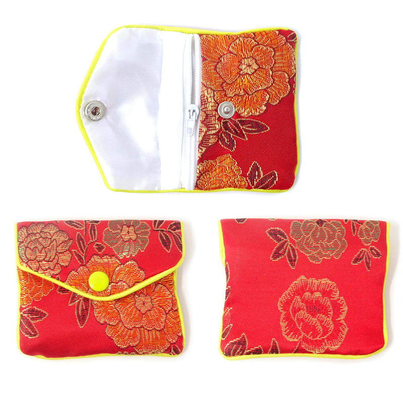 [Australia] - HONBAY 12PCS Jewelry Silk Purse Pouch Brocade Embroidered Bags Gift Bags, Assorted Colors 
