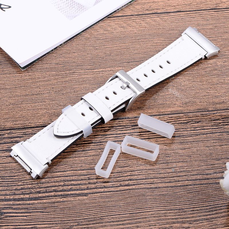 [Australia] - Adebena 6Pieces Rubber Watch Band Strap Loops 14mm/16mm/18mm/20mm/22mm/24mm/26mm Black Clear Replacement Resin Holder Retainer with Spring Bar Tools 