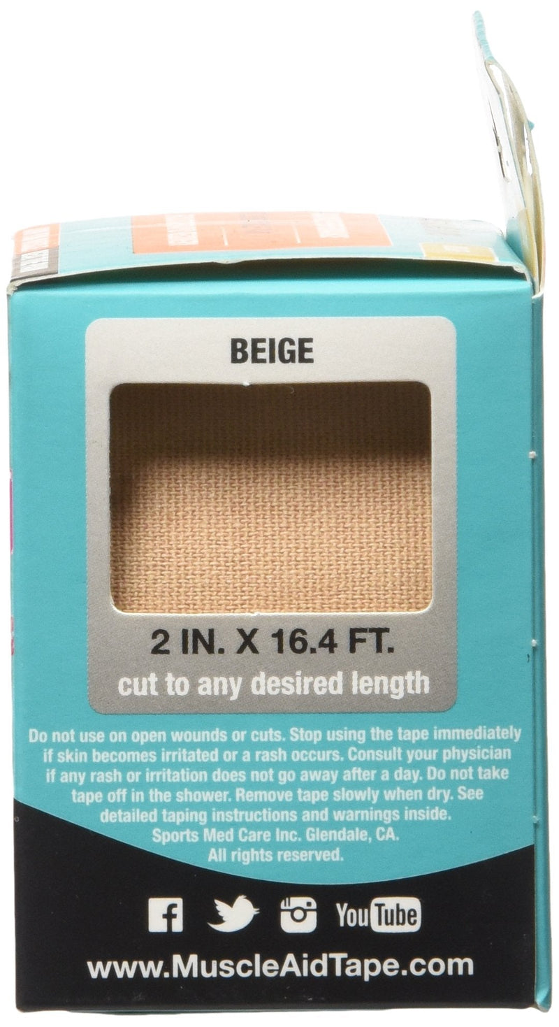 [Australia] - MuscleAidTape Kinesiology Tape (Beige) Beige 