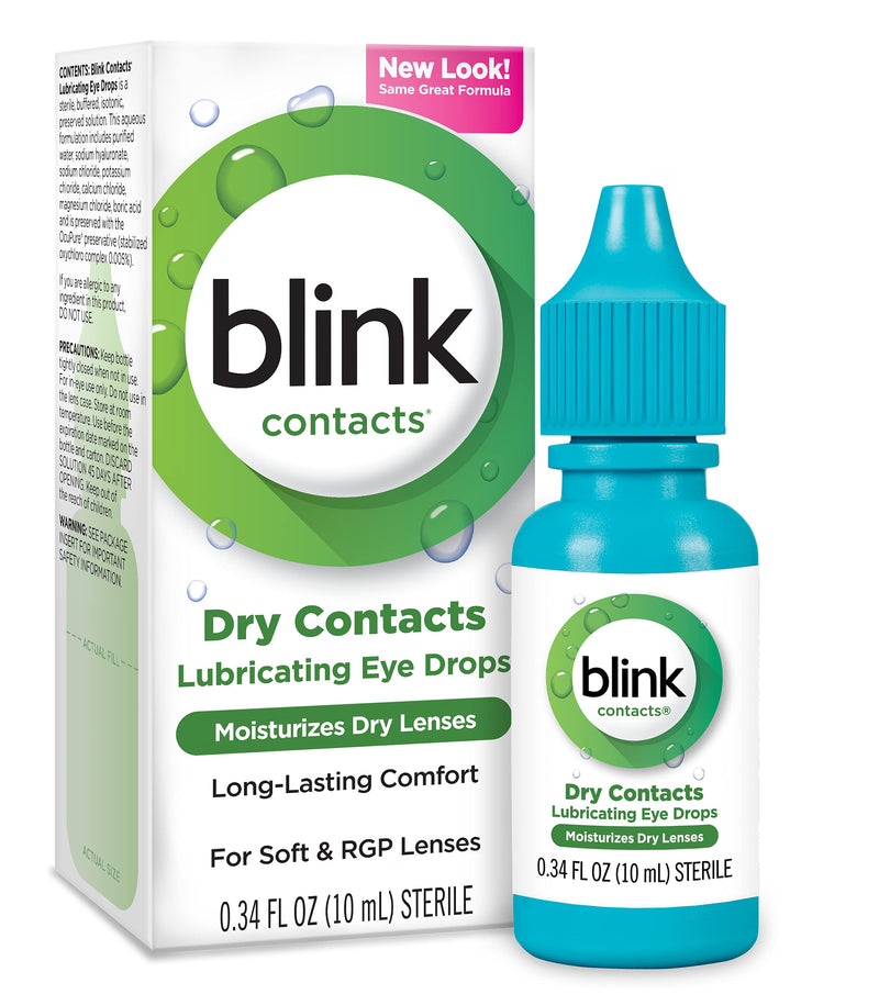 [Australia] - Blink Contacts Lubricant Eye Drops, 10 ml (Pack of 3) 