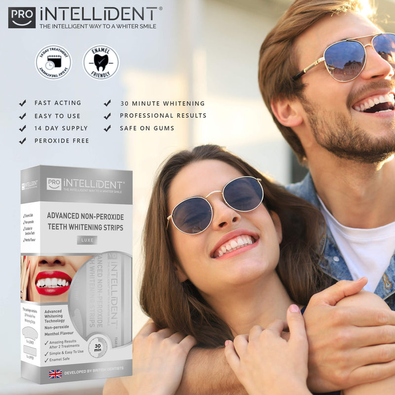 [Australia] - Pro Intellident Teeth Whitening Strips | Home Teeth Whitening Strips Developed by British Dentists for Instant Results 