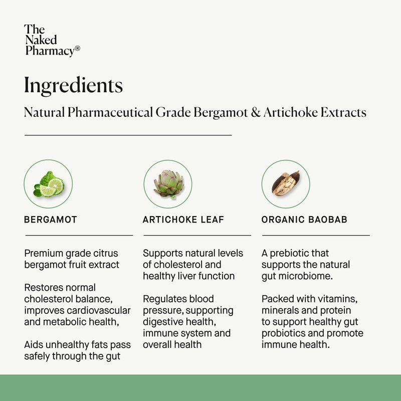 [Australia] - The Naked Pharmacy | Metabolic Gold | Bergamot Fruit Supplements | with Artichoke Leaf & Baobab | Cardiovascular, Metabolism & Insulin Resistance | 60 Capsules 60 count (Pack of 1) 