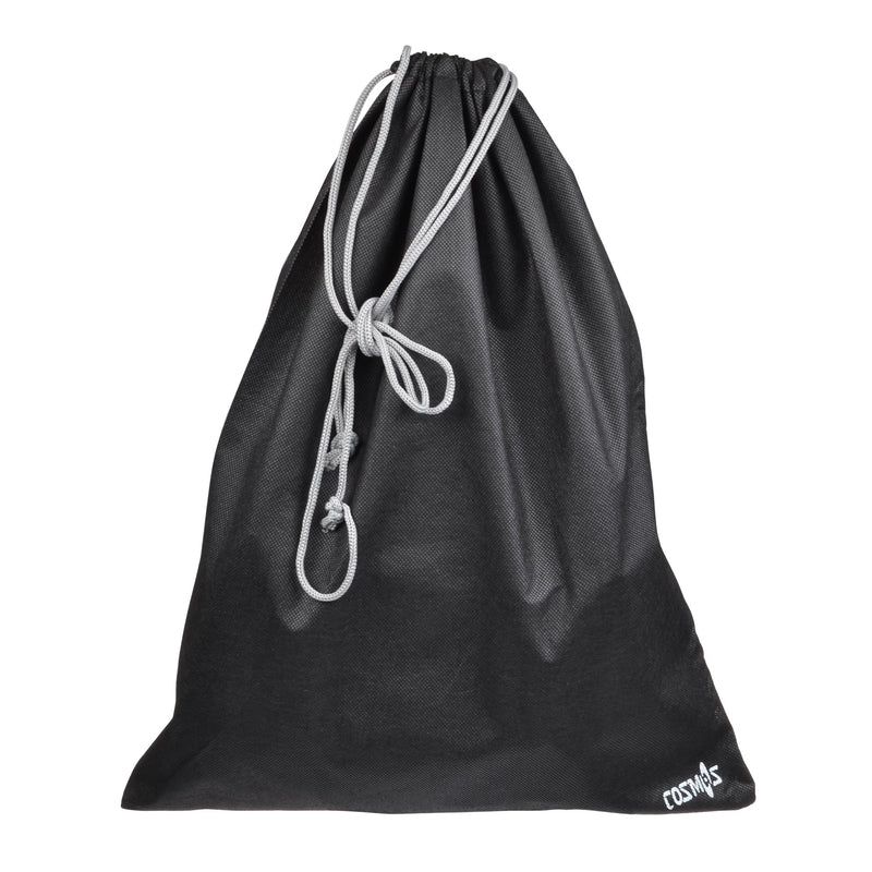[Australia] - Cosmos 10 Pcs Unisex-Adult Black Color Non-Woven Drawstring Shoe Bags for Travel Carrying, 17-1/2 x 13-1/2 Inches 