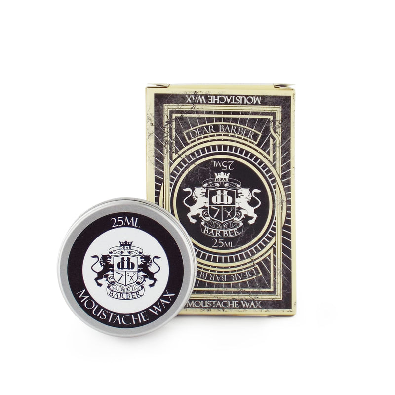 [Australia] - Dear Barber Moustache Wax, Flexible, Easy Styling Strong Hold, Protects Skin Conditions Hair, Keep Hold All Day, 25ml 