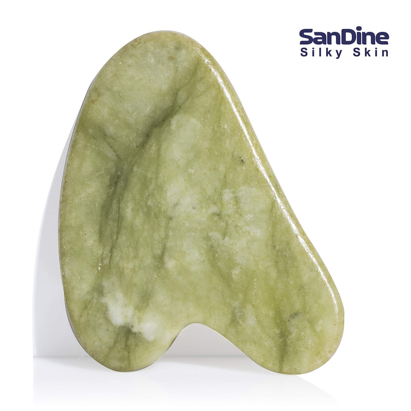 [Australia] - Guasha Scraping Massage Tool � Jade Gua Sha Board - Traditional Scraper Tool for Anti-Aging - Natural Stone Aventurine Guasha - for Silky Smooth and Beautiful Skin - by Sandine 