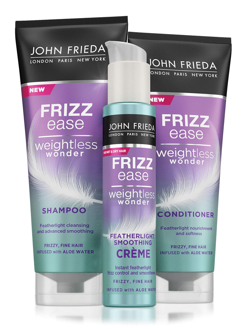 [Australia] - John Frieda Frizz Ease Weightless Wonder Featherlight Smoothing Crème for Frizzy, Fine Hair with Aloe Water, 100 ml 2583800 