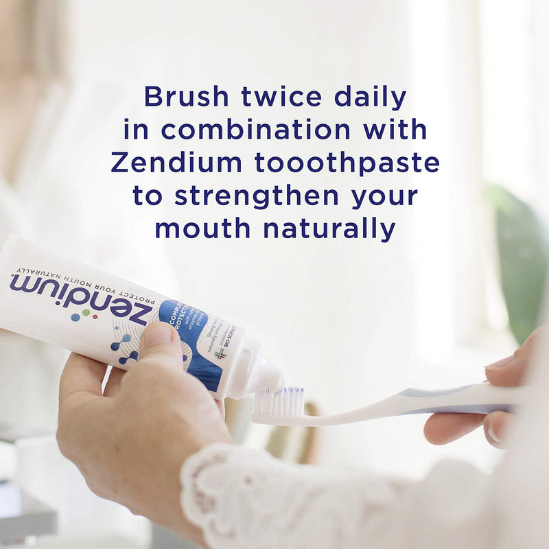 [Australia] - Zendium Clinic Soft Toothbrush - 90% Recycled Plastic - Gentle Interdental Cleaning 