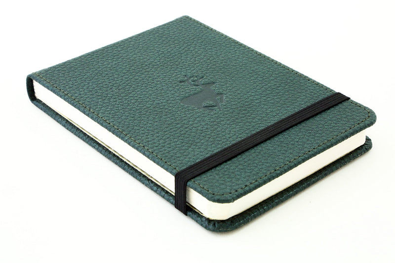 [Australia] - Dingbats - Wildlife Plain Pocket Notebook, Green Deer, A6 - Hardcover - Cream 100gsm Ink-Proof Paper - Includes Pocket, Elastic Closure & Bookmark 