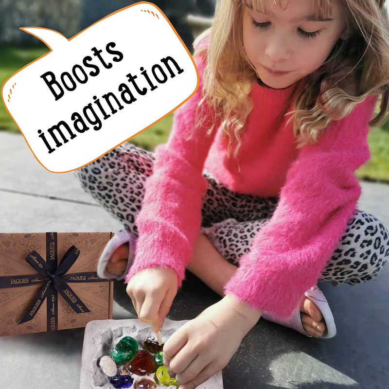 [Australia] - Jaques of London Gemstone Dig Kit | Girls Toys Age 3 4 5 6 | Gem Stones Set for Kids | Gem Dig Kit | Since 1795 