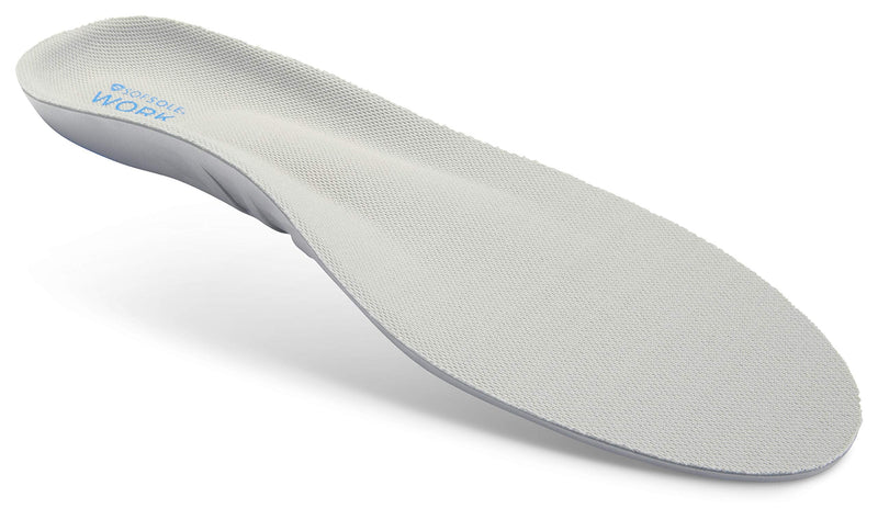[Australia] - Sof Sole Insoles Men's WORK Anti-Fatigue Full-Length Comfort Shoe Inserts, Men's 8-13 Grey 