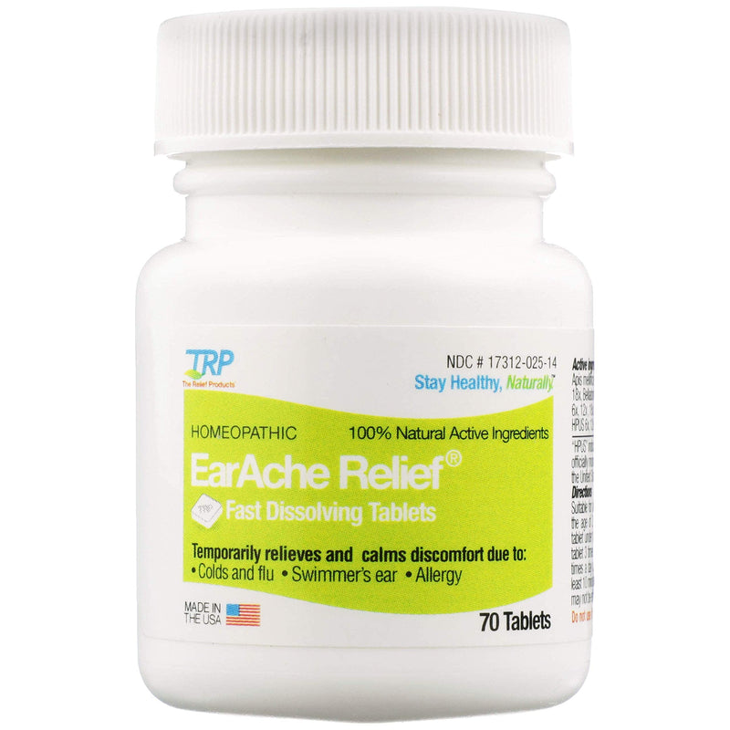 [Australia] - The Relief Products Earache Relief Tablets, 70 Count 
