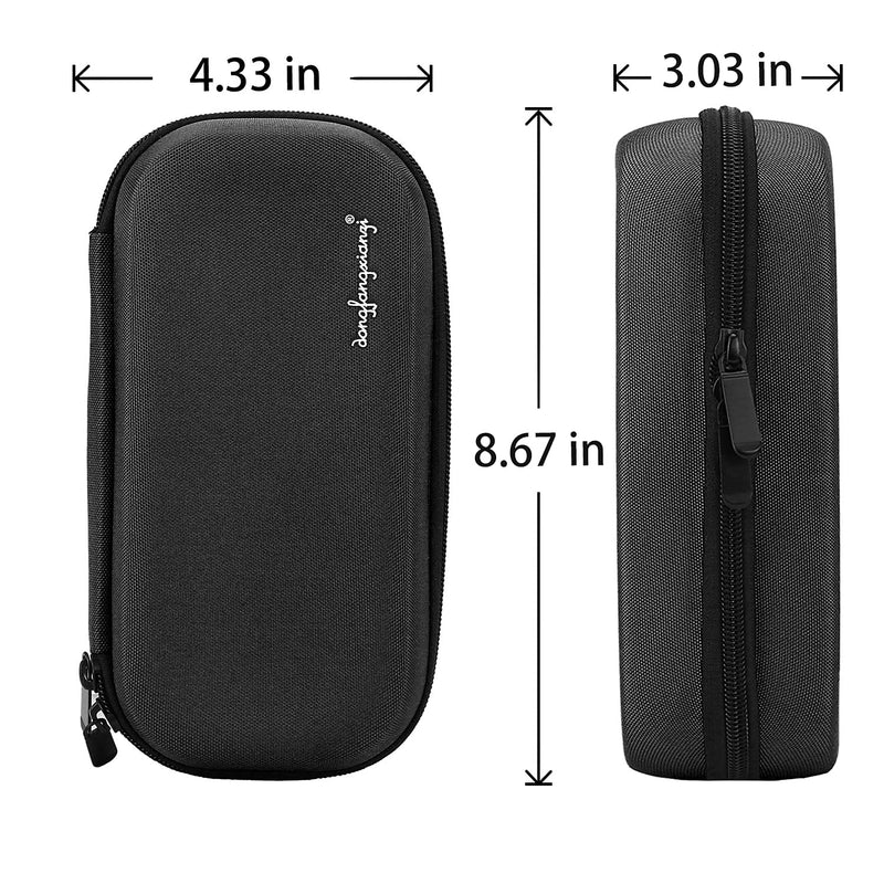 [Australia] - YOUSHARES Insulin Cooler Travel Case - Handy Medication Insulated Diabetic Carrying Cooling Bag for Insulin Pen, Glucose Meter and Diabetic Supplies with 3 Cooler Ice Pack (Black) Black Case 