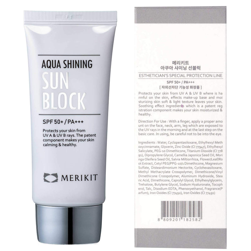 [Australia] - MERIKIT Aqua Shining SUN BLOCK. Protects Your skin from UV A & UV B rays (SPF50/ PA+++) Repairing wrinkles. 