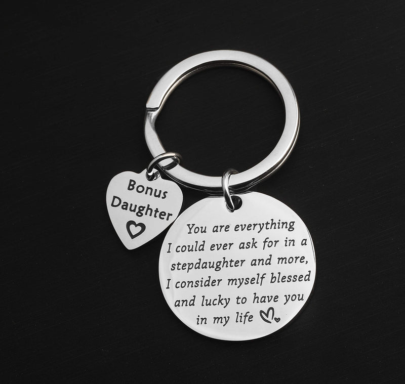 [Australia] - TIIMG Bonus Daughter Gift Gift for Daughter Silver Keychain 