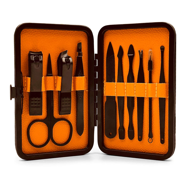 [Australia] - High End Grooming Manicure kit for Men and Women - The Arsenal 10pc Ultimate Manicure and Pedicure Set By Wild Willies 
