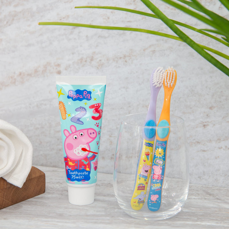 [Australia] - PEPPA PIG Toothbrush Twin ,2 Count ( Pack of 1) 