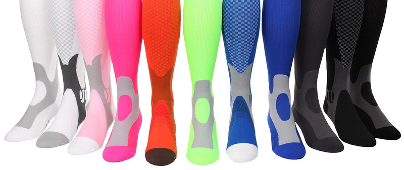 [Australia] - Mojo Compression Socks for Women & Men Recovery & Performance Medical 20-30mmHg (Black, XL) X-Large (1 Pair) Black 