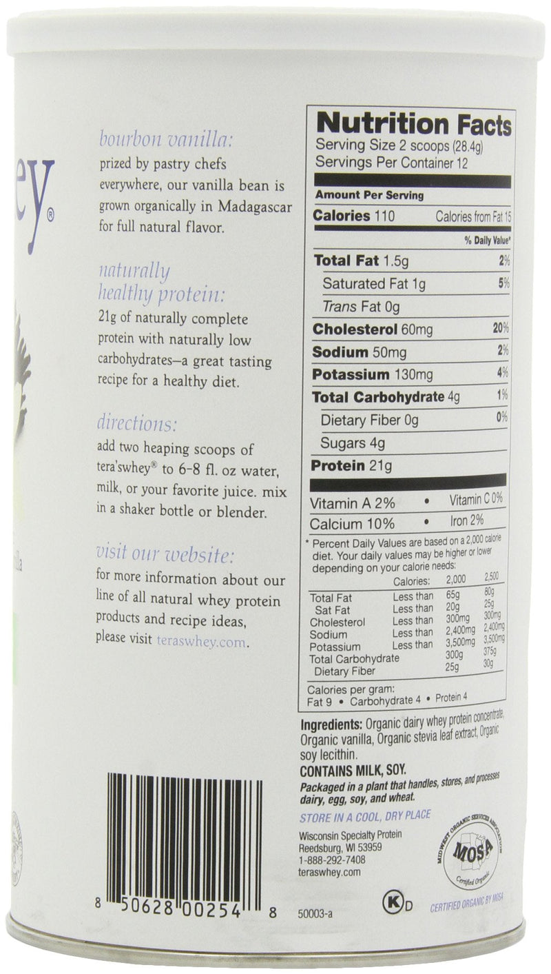 [Australia] - Teraswhey, Whey Protein Simply Pure Plain Can, 12 Ounce 