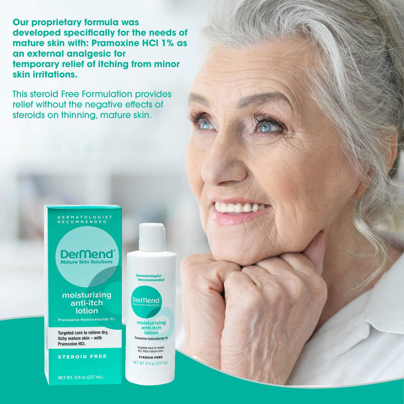 [Australia] - DerMend Moisturizing Anti Itch Lotion Target Care for Dry, Itchy, Mature Skin 8 Ounces 