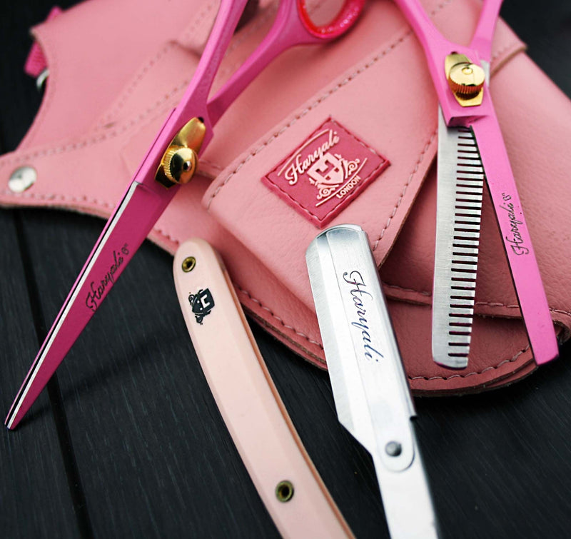 [Australia] - Professional Hairdressing Scissors Barber/Salon & Shears SET 6" with Pouch & RAZOR 