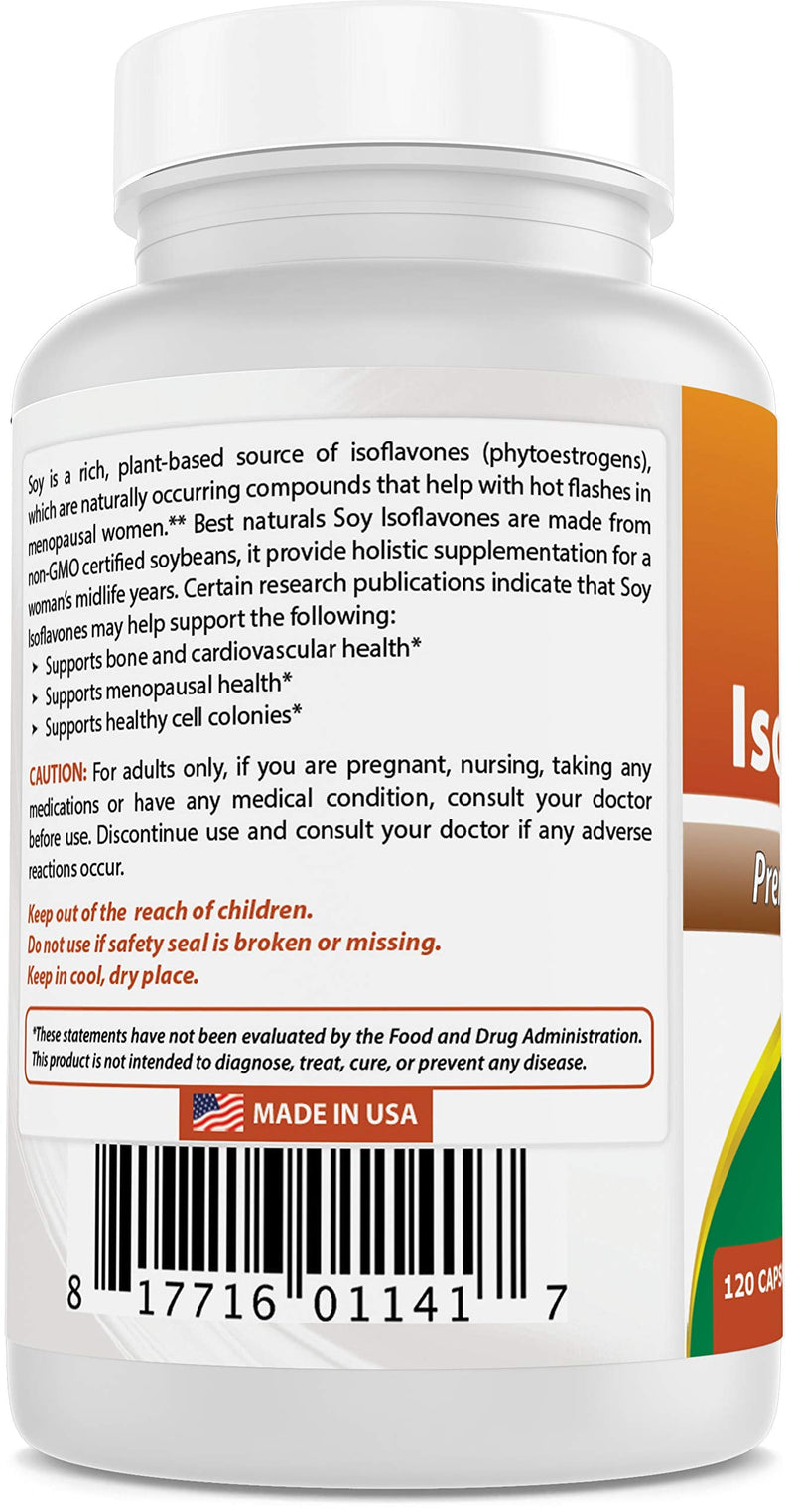 [Australia] - Best Naturals Best Naturals Soy Isoflavones for Women 750 Mg Capsules, 120 Count 120 Count (Pack of 1) 