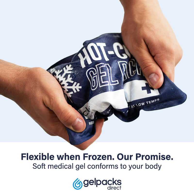 [Australia] - GelpacksDirect Gel Ice Pack for Sport Injury, Reusable Hot & Cold Compress Wrap, All Body Parts - Flexible from Freezer - First Aid Heat Pad for Knee, Ankle, Hip, Back Pain Relief - Faster Recovery 