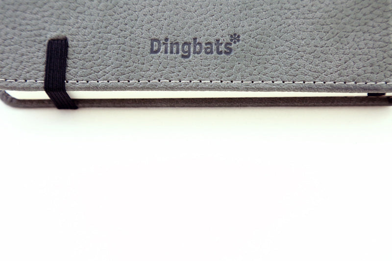 [Australia] - Dingbats - Wildlife Squared Medium Notebook, Grey Elephant, A5 - Hardcover Notebook - PU Leather - Perforated, Cream 100gsm Ink-Proof Paper 