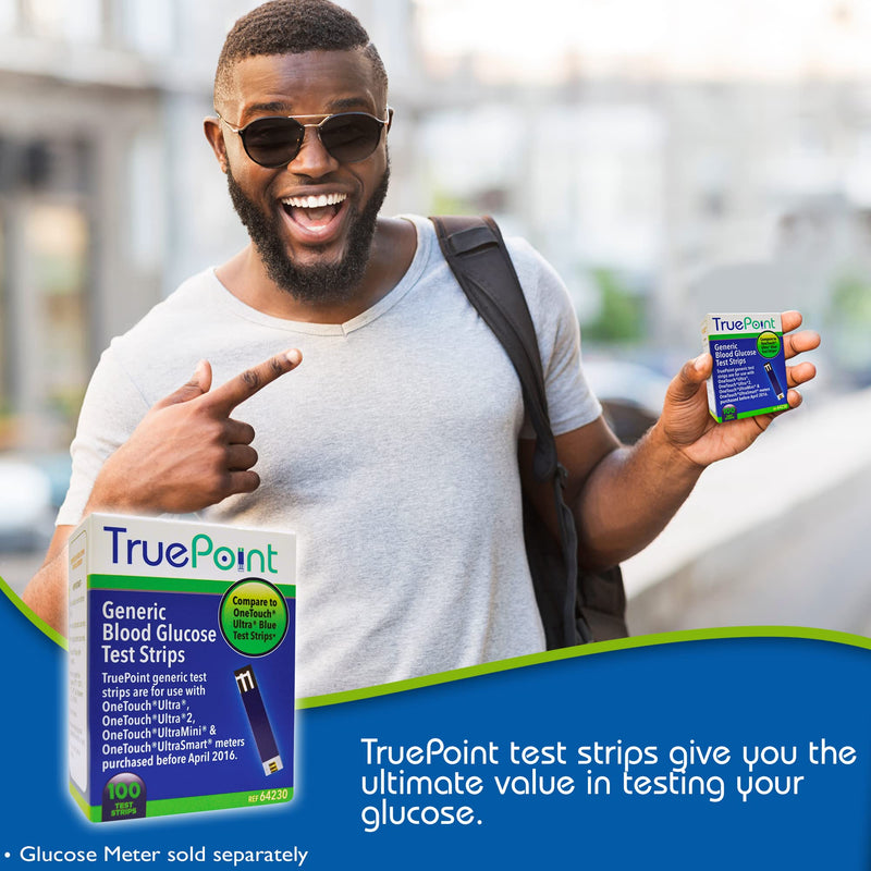 [Australia] - True Point Generic Test Strips 50 Count for Use with One Touch Ultra, Ultra2, Ultra Mini and UltraSmart Meters (Meter NOT Included, Test Strips ONLY) 